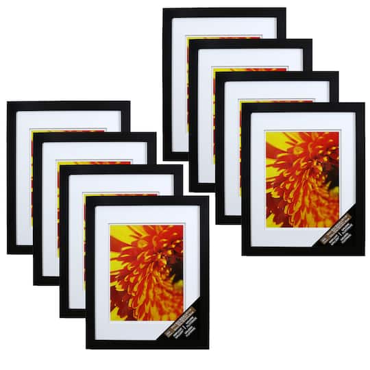 8 Pack: Black 10" x 13" Gallery Wall Frame with Double Mat by Studio Décor®